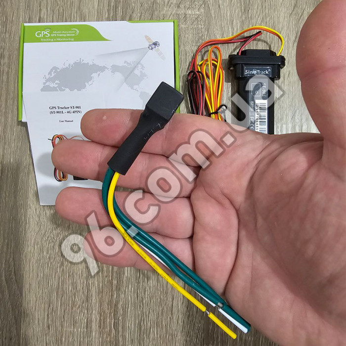 GPS трекер для авто Sinotrack ST-901L (4 Pin) з акумулятором та блокуванням двигуна