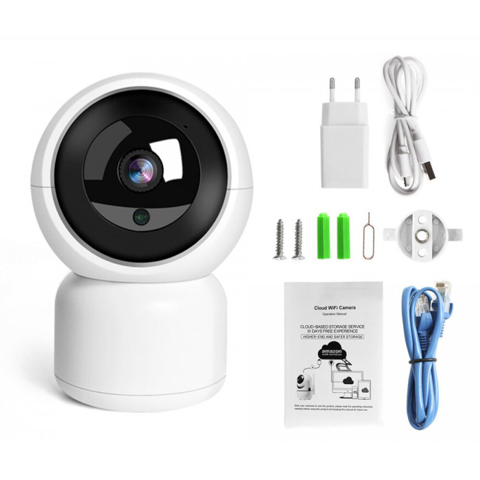 Поворотная беспроводная Wi-Fi FullHD видеоняня YCC365 plus