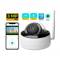 Уличная потолочная  Wi-Fi ip камера видеонаблюдения Qearim 3mp