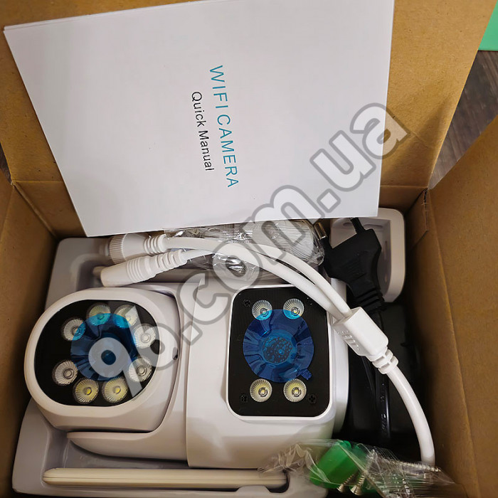 Уличная поворотная Wi-Fi ip камера видеонаблюдения Qearim 6mp ICSee XMEye