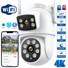 Уличная поворотная Wi-Fi ip камера Qearim 6mp