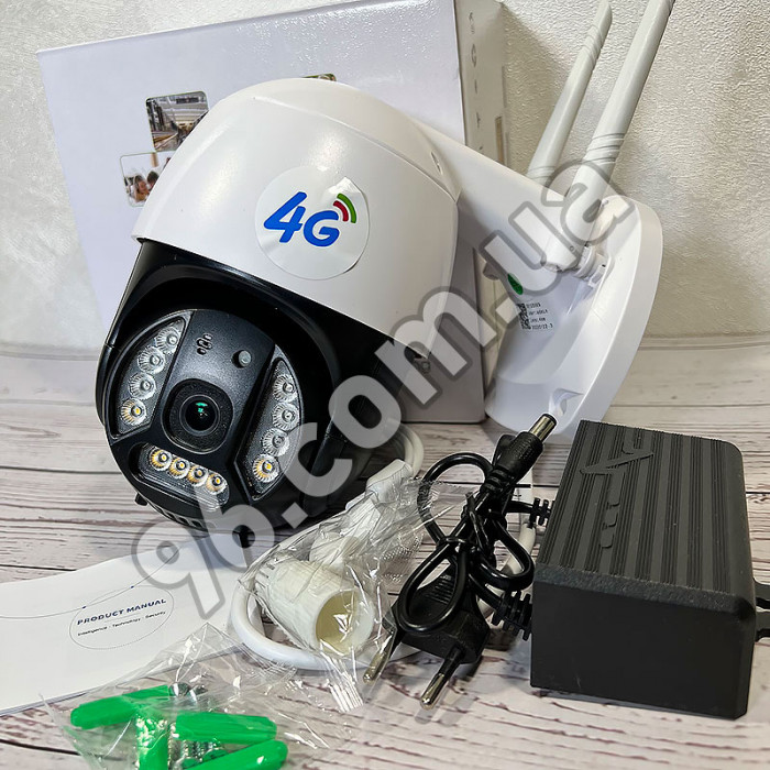 Уличная поворотная 4G GSM камера видеонаблюдения Verto 3mp V380 Pro