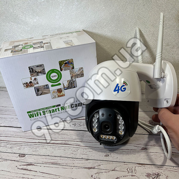 Уличная поворотная 4G GSM камера видеонаблюдения Verto 3mp V380 Pro