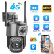Уличная поворотная 4G GSM камера видеонаблюдения Verto 4mp V380 Pro